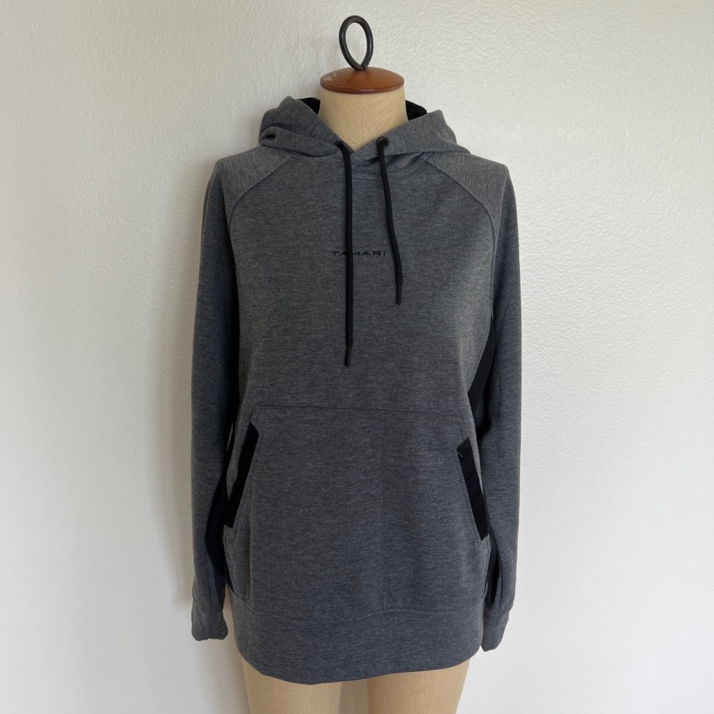Tahari Sport Men Hoodie Size L Grey/Black